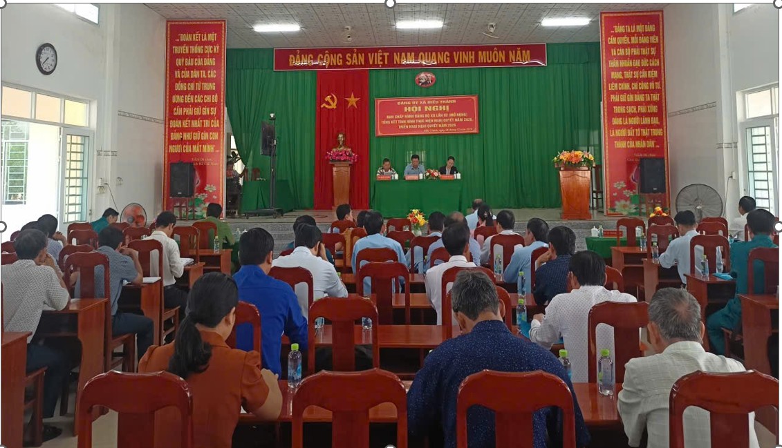 Hiếu Thành tổ chức Hội nghị tổng kết hoạt động của Đảng bộ xã năm 2025